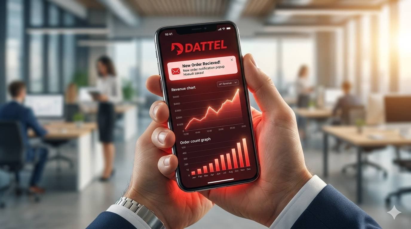 Уведомление о новом заказе в DATTEL
